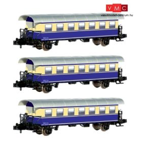   Jägerndorfer JC60309 Személykocsi-készlet, 3-részes Bi sorozat, fél ablakos 2. osztály, bézs/kék, ÖBB (E3-4) (N) - második pályaszámsor