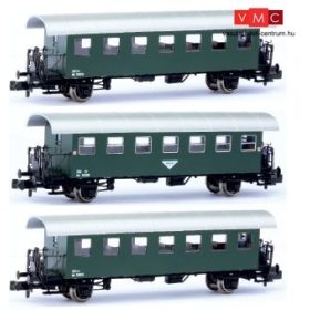   Jägerndorfer JC60310 Személykocsi-készlet, 3-részes Bi sorozat, 1 db fél és 2 db teli ablakos 2. osztály, zöld, ÖBB (E3-4) (N)