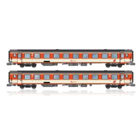   Jägerndorfer JC60500_4 Személykocsi-pár, négytengelyes belföldi forgalmú, 2. osztály, Jaffa design, ÖBB (E4) (N)