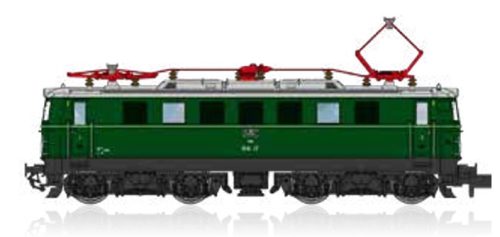 Jägerndorfer JC60600_4 Villanymozdony Rh 1041.08, zöld, ÖBB (E3-4) (N)