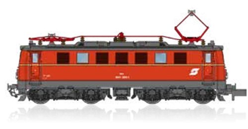 Jägerndorfer JC60600_6 Villanymozdony Rh 1041.202, vérnarancs, ÖBB (E5) (N)