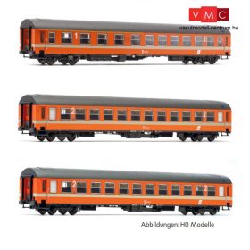   Jägerndorfer JC61302 Személykocsi-készlet, 3-részes UIC-X sorozat, 1./2. + 2x 2. osztály, reinorange, ÖBB (E4) (N)