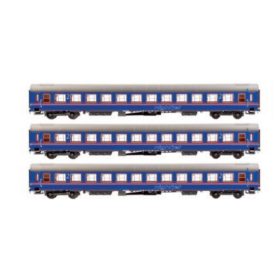   Jägerndorfer JC61401 Fekvőhelyes személykocsi-készlet, 3-részes UIC-X, Nightjet-Design, ÖBB (E5) (N)