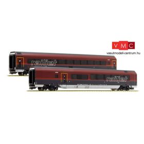   Jägerndorfer JC71207 Személykocsi-pár, Spirit of Europe négytengelyes Railjet Economy / Bistro, High End (E6) (H0)