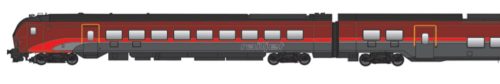 Jägerndorfer JC71301 Railjet II személykocsi-pár vezérlőkocsival, ÖBB (E6) (H0)