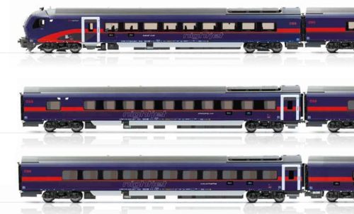 Jägerndorfer JC72310 Nightjet személykocsi-készlet vezérlőkocsival, 3-részes ÖBB (E6) (H0) - High End Edition