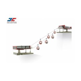   Jägerndorfer JC82496 H0 felvonó modell szett, 6 db Omega V kabinnal 1:87 - Piros/Fekete