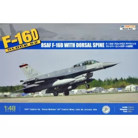   KINETIC 48007 Lockheed Martin F-16D Block 52+ RSAF repülőgép makett 1/48