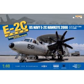   KINETIC 48016 Grumman E-2C US Navy E-2C Hawkeye 2000 repülőgép makett 1/48