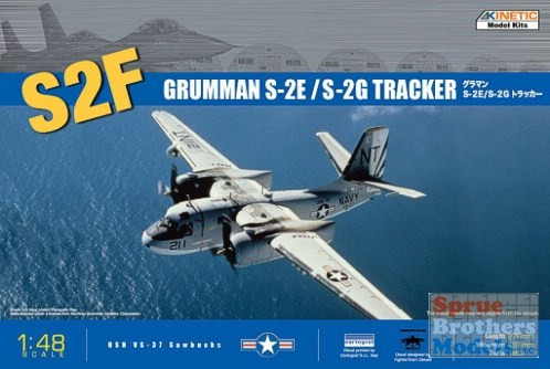 KINETIC 48024 Grumman S-2E/S-2G Tracker repülőgép makett 1/48