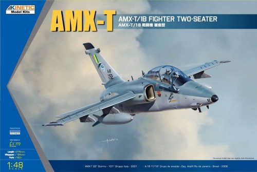 KINETIC 48027 AMX-T/1B FIGHTER KÉTÜLÉSES repülőgép makett 1/48