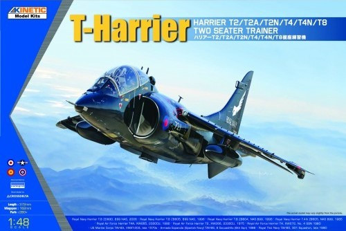 KINETIC 48040 Harrier T2/T2A/T2N/T4/T4N/T8 Two Seater Trainer repülőgép makett 1/48