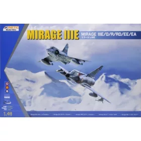   KINETIC 48050 Dassault Mirage IIIE/O/R/RD/EE/EA repülőgép makett 1/48