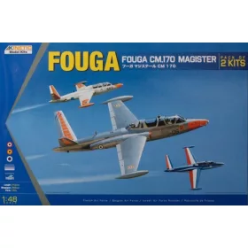   KINETIC 48051 Fouga CM.170 Magister Pack of 2 Kits repülőgép makett 1/48