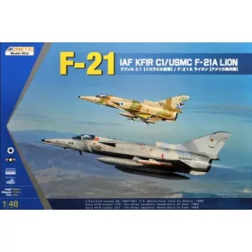   KINETIC 48053 IAF KFIR C1/USMC F-21A LION repülőgép makett 1/48