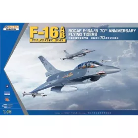   KINETIC 48055 General Dynamics F-16A/B Block 20 ROCAF 70th Anniversary Flying Tigers repülőgép makett 1/48