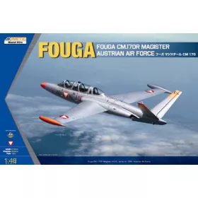   KINETIC 48059 Fouga CM.170R Magister Austrian Air Force repülőgép makett 1/48