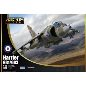   KINETIC 48060 Hawker Siddeley Harrier GR1/GR3 repülőgép makett 1/48