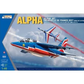   KINETIC 48064 Alpha Jet Patrouille de France 2017 (pack of 2 kits) repülőgép makett 1/48