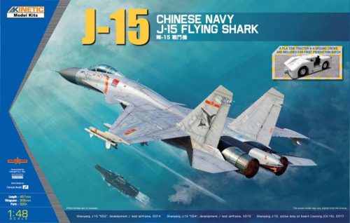 KINETIC 48065 Chinese Navy J-15 Flying Shark repülőgép makett 1/48