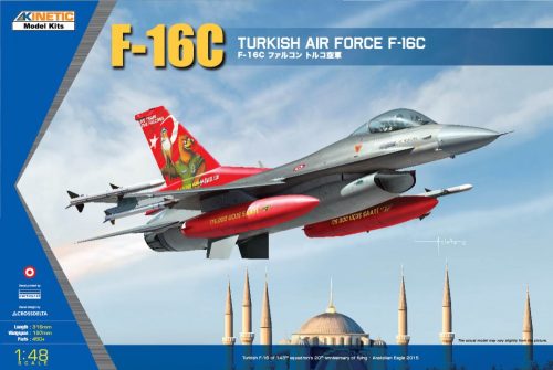 KINETIC 48069 General Dynamics F-16C Turkish Air Force repülőgép makett 1/48