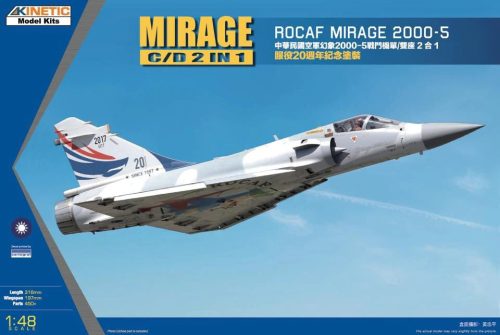 KINETIC 48071 ROCAF MIRAGE 2000-5 C/ D 2 IN 1 repülőgép makett 1/48