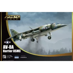 KINETIC 48072 AV-8A Harrier USMC repülőgép makett 1/48