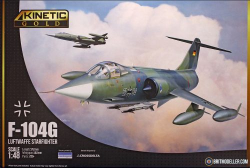 KINETIC 48083 F-104G Luftwaffe Starfighter repülőgép makett 1/48