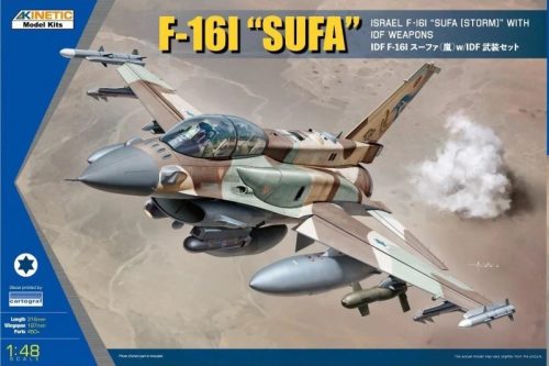KINETIC 48085 F-16I SUFA Israel F-16I Sufa (Storm) with IDF Weapons repülőgép makett 1/48