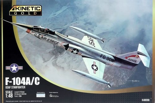 KINETIC 48096 F-104A/C USAF Starfighter repülőgép makett 1/48
