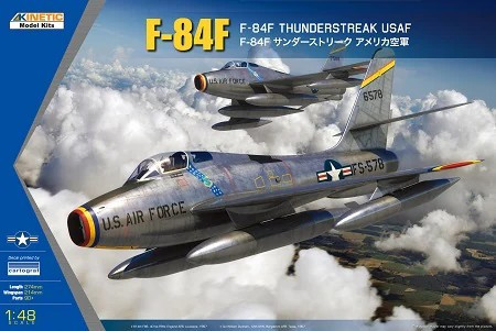 KINETIC 48113 F-84F Thunderstreak USAF repülőgép makett 1/48