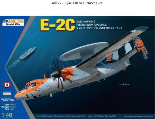KINETIC 48122 Grumman E-2C Hawkeye French Navy Specials 20th Anniversary Commemorative Markings