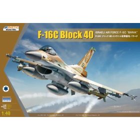 KINETIC 48129 F-16C Block 40 Israeli Air Force F-16C Barak repülőgép makett 1/48