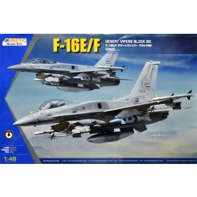   KINETIC 48136 F-16E/F Desert Vipers Block 60 [2 in 1] repülőgép makett 1/48