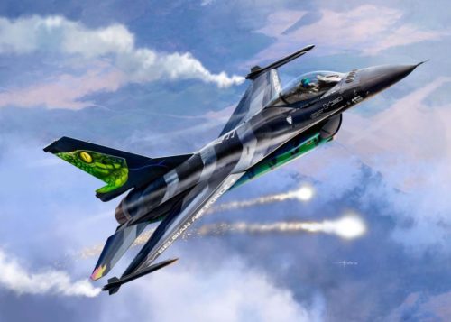 KINETIC 48154 F-16A MLU Dream Viper repülőgép makett 1/48