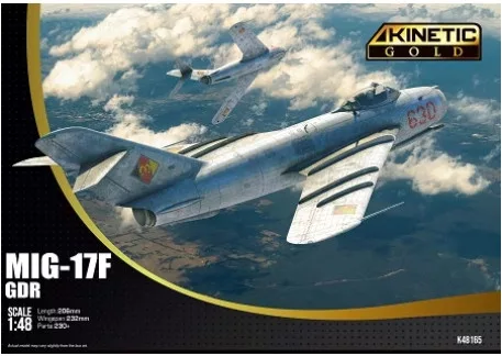 KINETIC 48165 MiG-17F GDR repülőgép makett 1/48