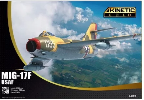 KINETIC 48169 MiG-17F USAF repülőgép makett 1/48