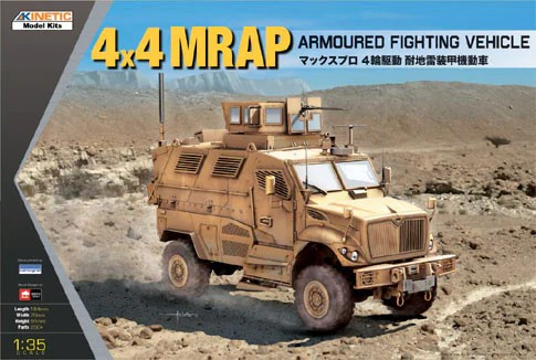 KINETIC 61011 4x4 MRAP ARMOURED FIGHTING VEHICLE 1/35 harcjármű makett