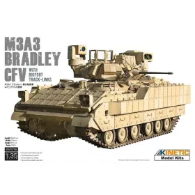  KINETIC 61016 M3A3 Bradley CFV with Bigfoot Track-links 1/35 harcjármű makett