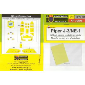KPEX007 Piper J-3 canopy mask - maszkolósablon 1/72