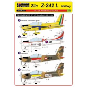 KPEX020 Z-242L Military 4x decal - matrica 1/72