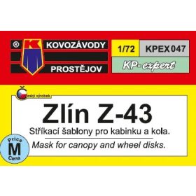   KPEX047 Z-43 (Mask for canopy and wheels) - maszkolósablon 1/72