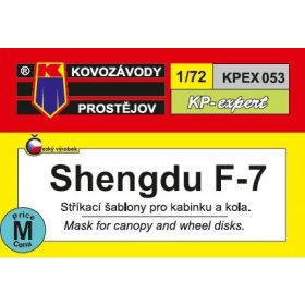   KPEX053 MiG-21 Chengdu F-7 Mask for canopy and wheel disks - maszkolósablon 1/72