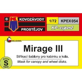 KPEX054 Mirage III mask - maszkolósablon 1/72