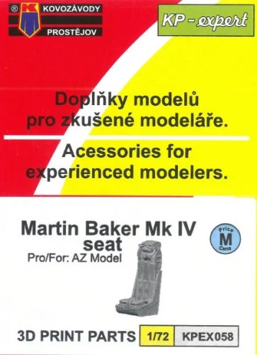 KPEX058 Martin Baker Mk.IV seat feljavító készlet 1/72