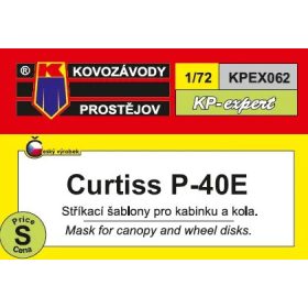 KPEX062 Curtiss P-40E mask - maszkolósablon 1/72