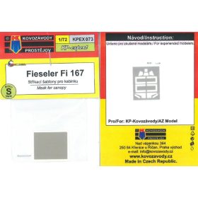   KPEX073 Fieseler Fi 167 mask for canopy - maszkolósablon 1/72