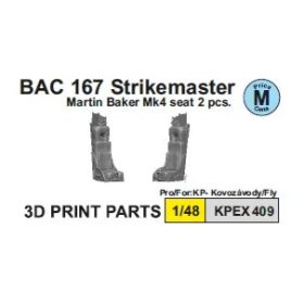   KPEX409 BAC 167 Strikemaster (3D seat for FLY model) - feljavító készlet 1/48