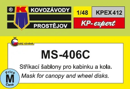 KPEX412 MS-406C mask - maszkolósablon 1/48