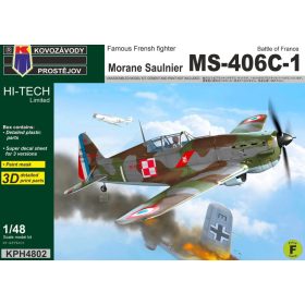 KPH4802 MS-406C-1 Battle of France repülőgép makett 1/48